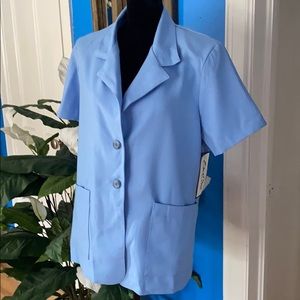 Powder blue short sleeve jacket NWT cool blazer